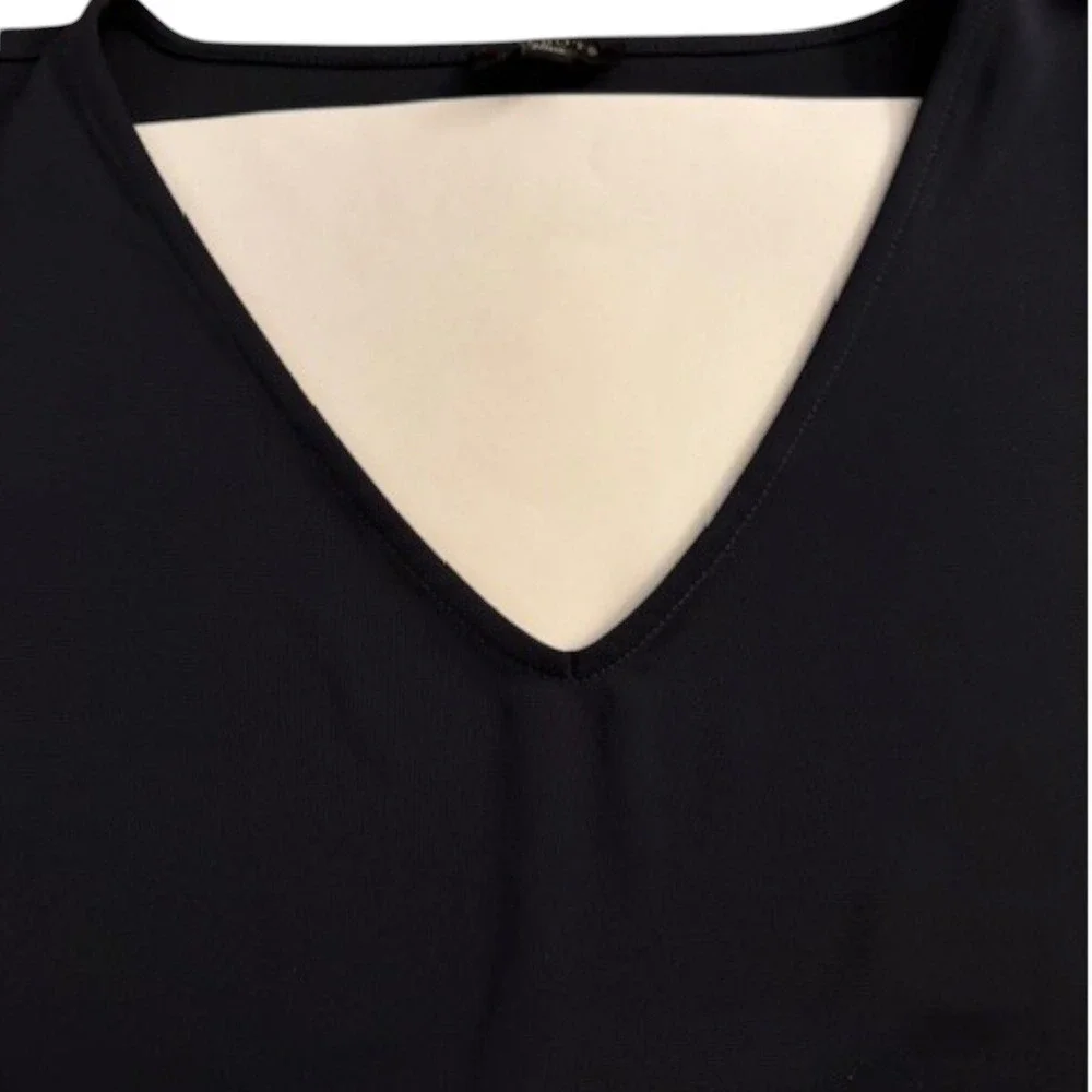 Talbots Shell Women's 1X Navy Knit Jersey Elegant Basic Piece Wrinkle-Free NWT - Picture 6 of 6